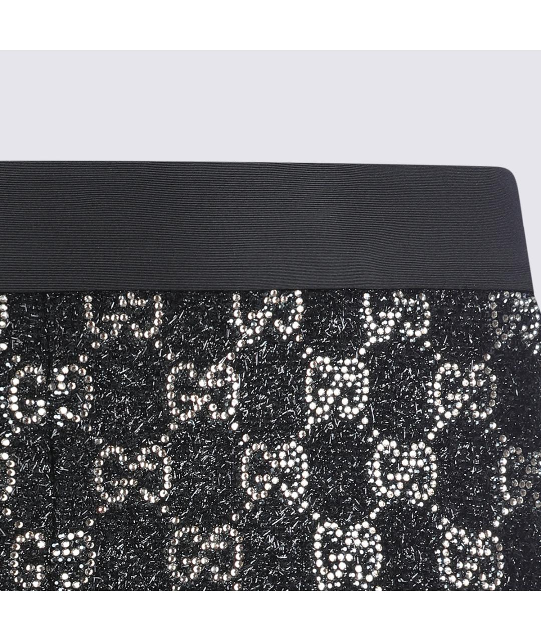 GUCCI Черные вискозные шорты, фото 3