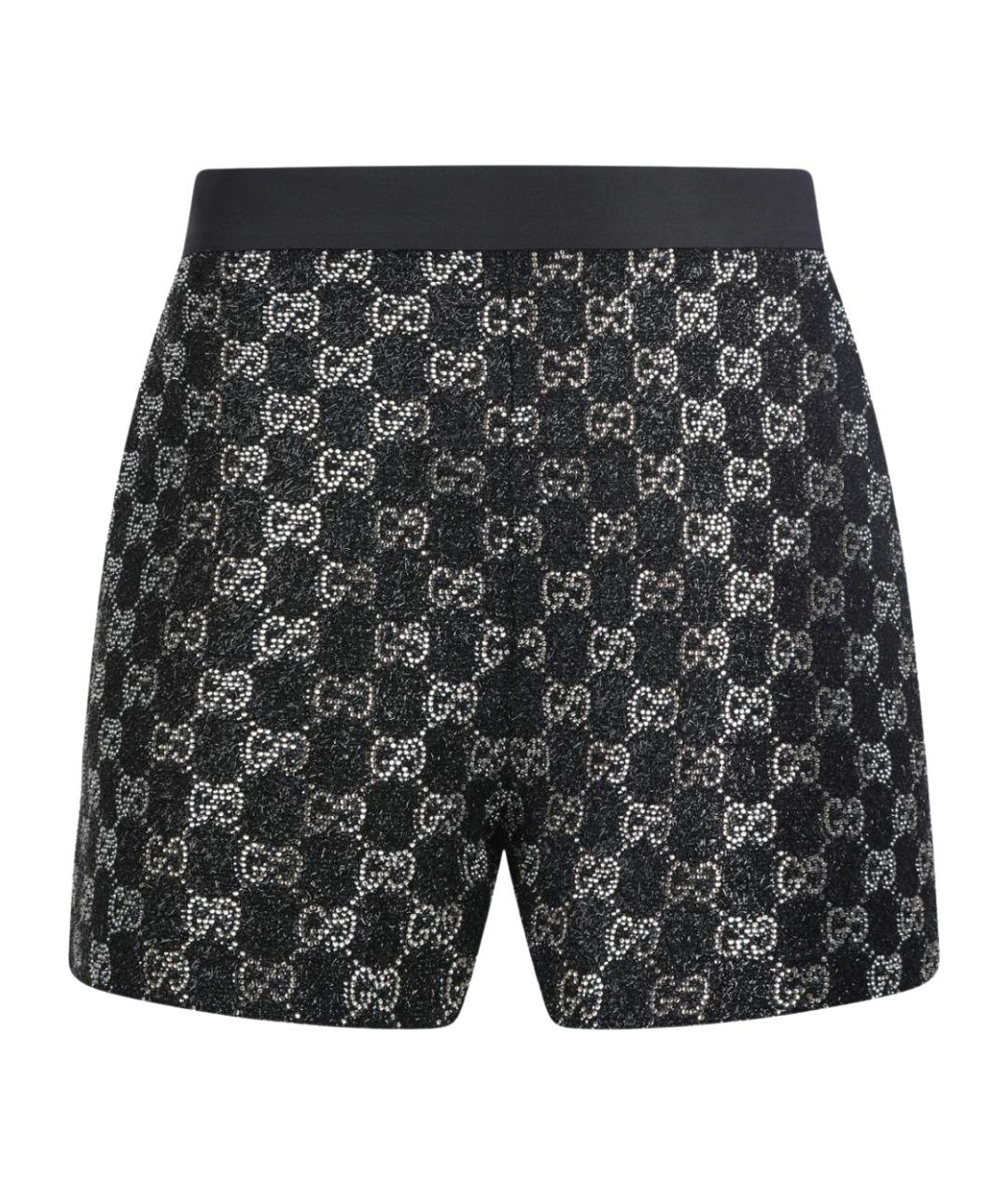 GUCCI Черные вискозные шорты, фото 1