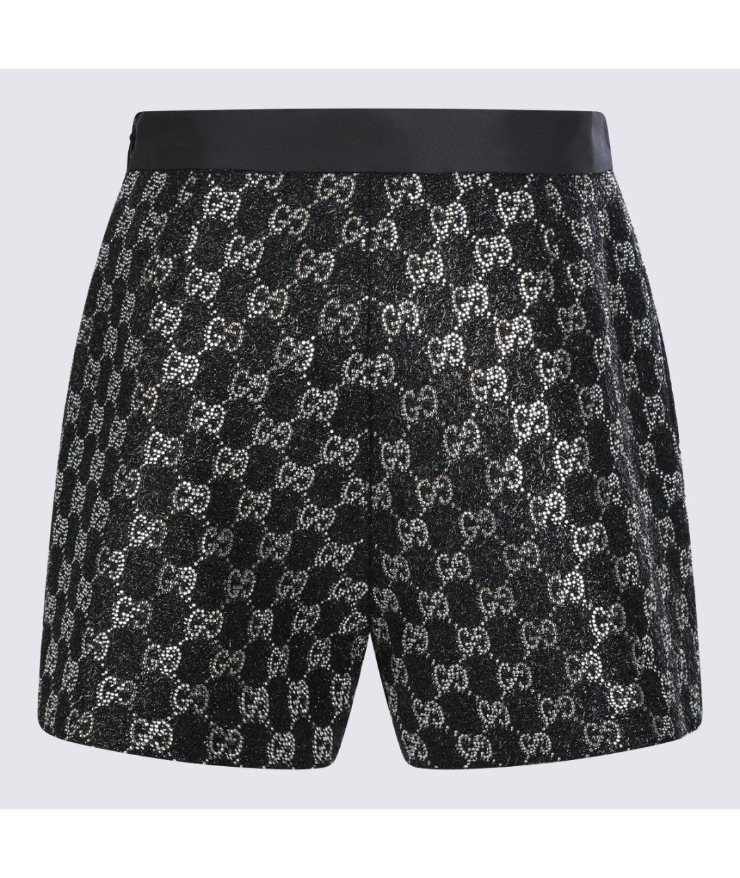 GUCCI Черные вискозные шорты, фото 2