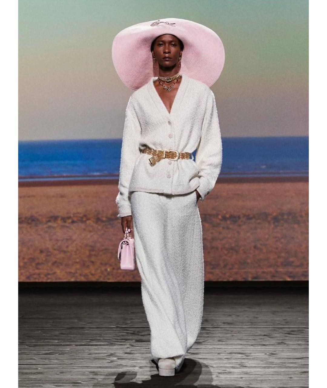 CHANEL Бежевый кашемировый жакет/пиджак, фото 11