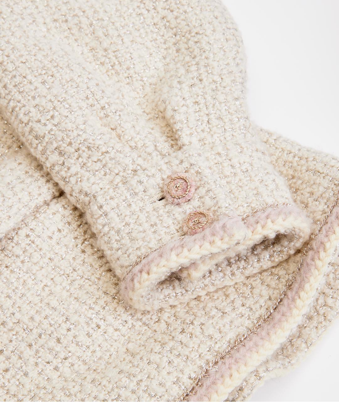 CHANEL Бежевый кашемировый жакет/пиджак, фото 8