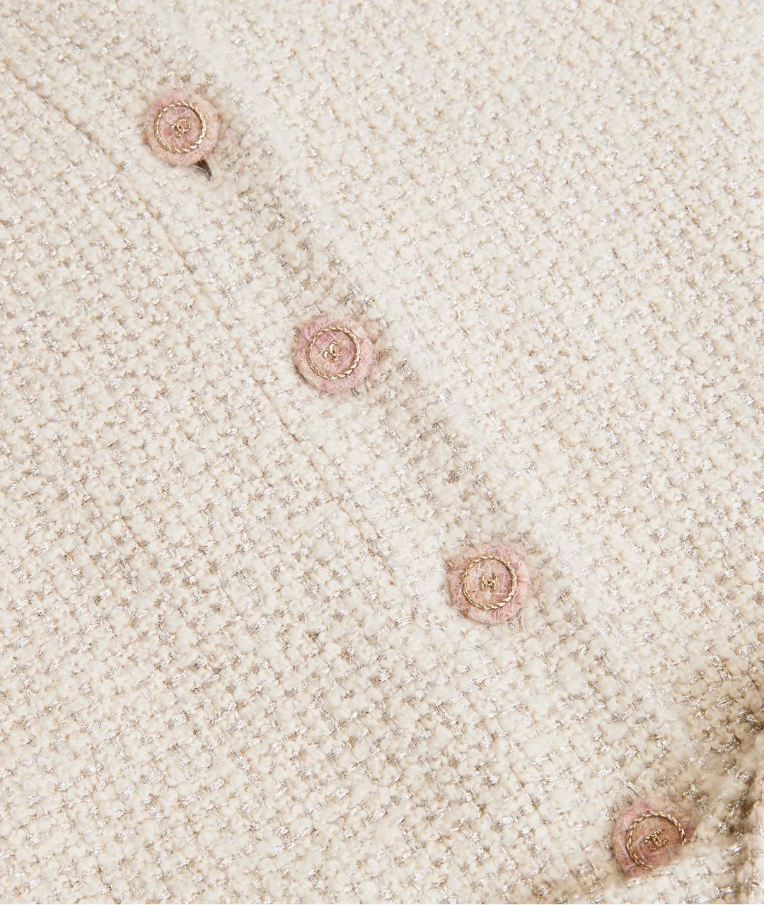 CHANEL Бежевый кашемировый жакет/пиджак, фото 4