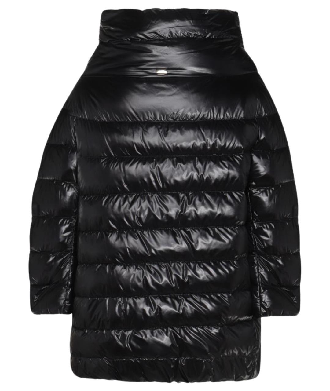 HERNO Черный полиэстеровый пуховик, фото 2