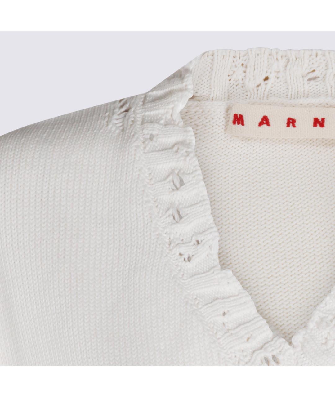 MARNI Белая хлопковая жилетка, фото 4