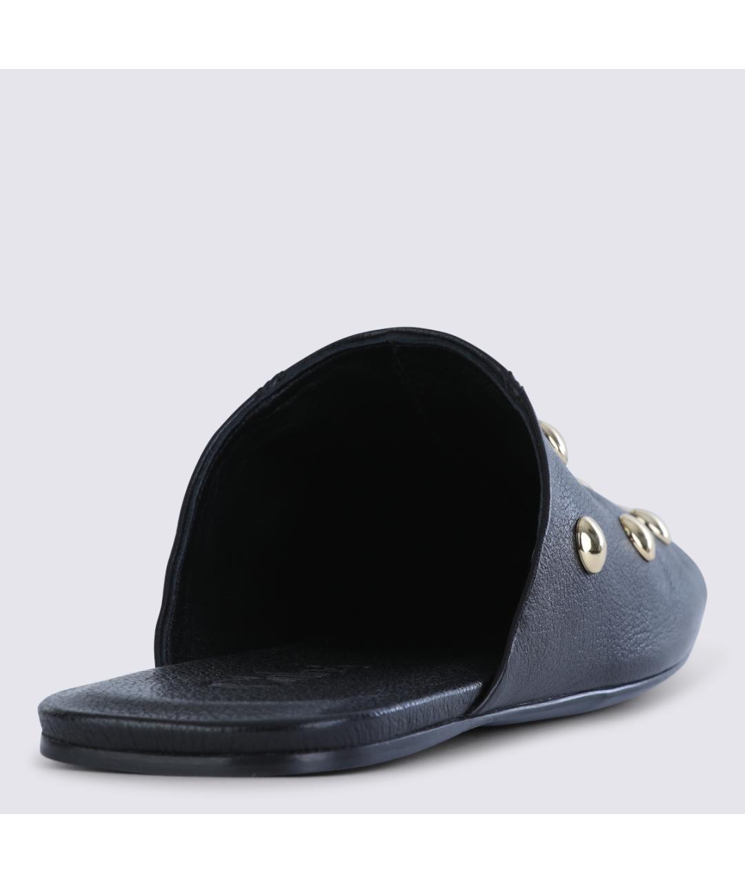 CHLOE Черные кожаные мюли, фото 3