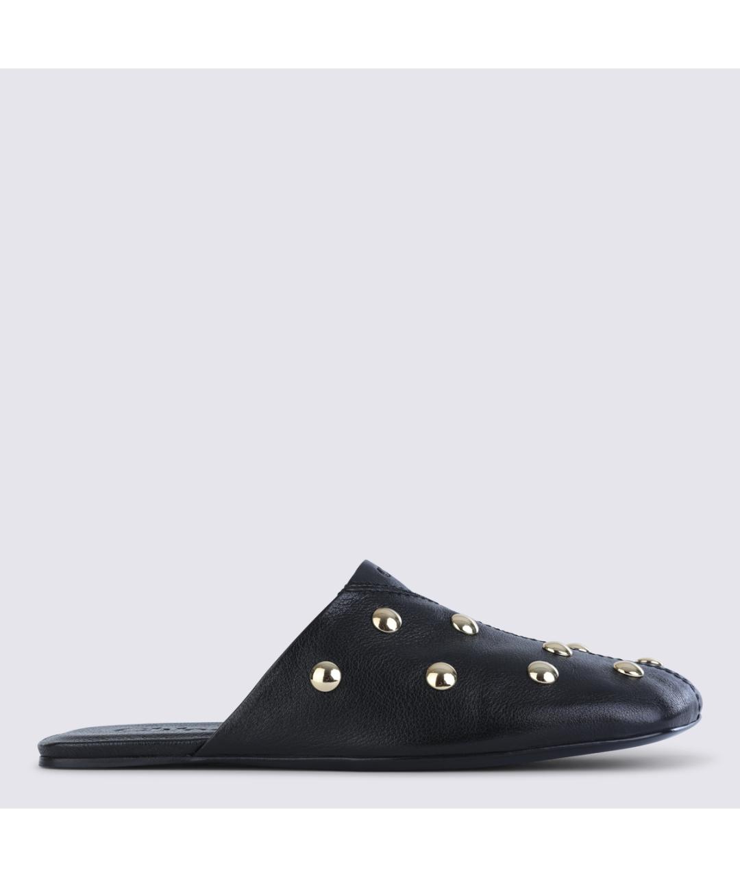 CHLOE Черные кожаные мюли, фото 5