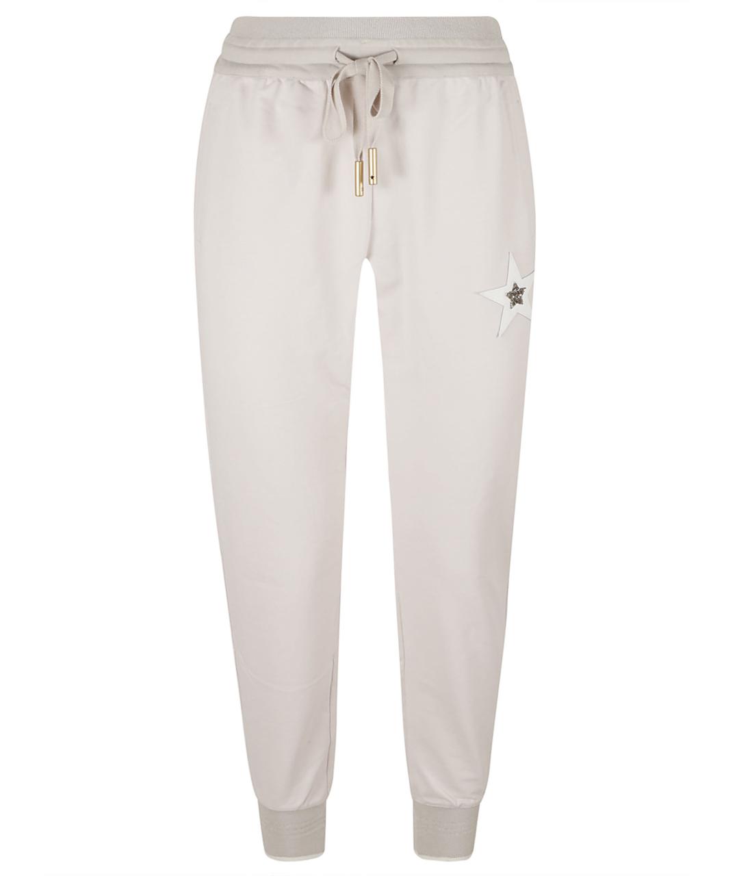 LORENA ANTONIAZZI Серые хлопковые спортивные брюки и шорты, фото 1