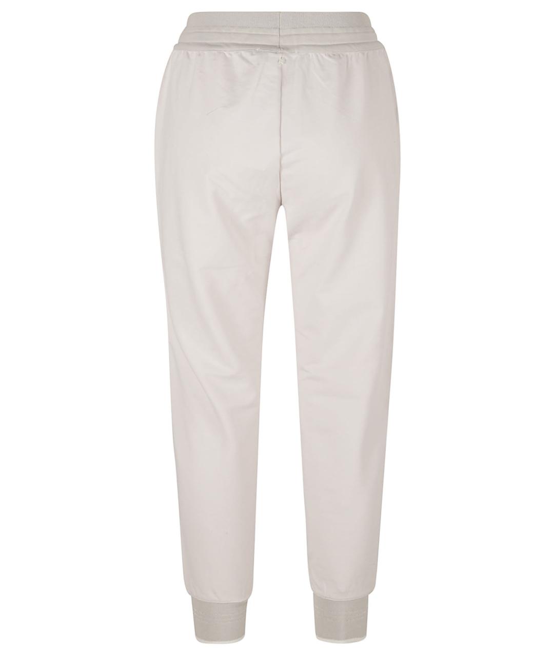 LORENA ANTONIAZZI Серые хлопковые спортивные брюки и шорты, фото 2