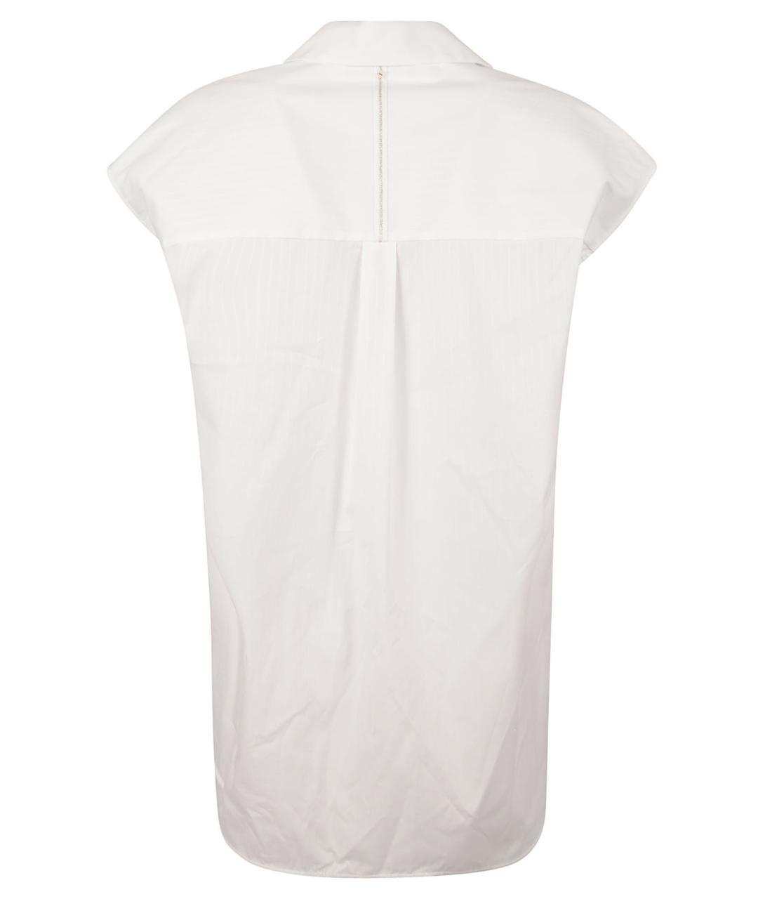 LORENA ANTONIAZZI Бежевая хлопковая рубашка, фото 2