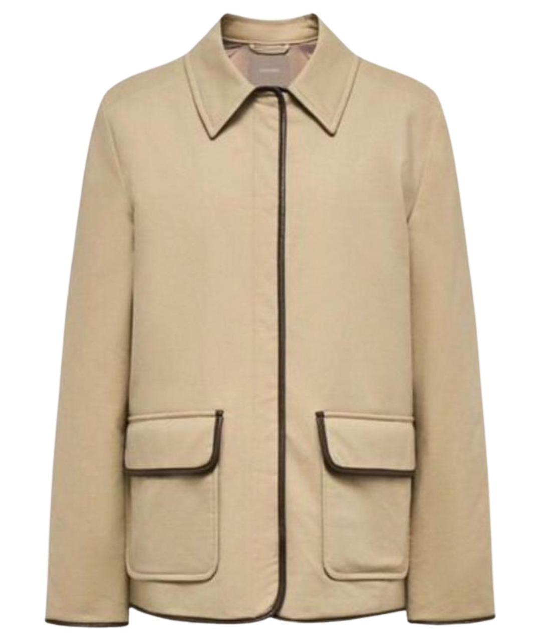 12 STOREEZ Бежевая хлопковая куртка, фото 1