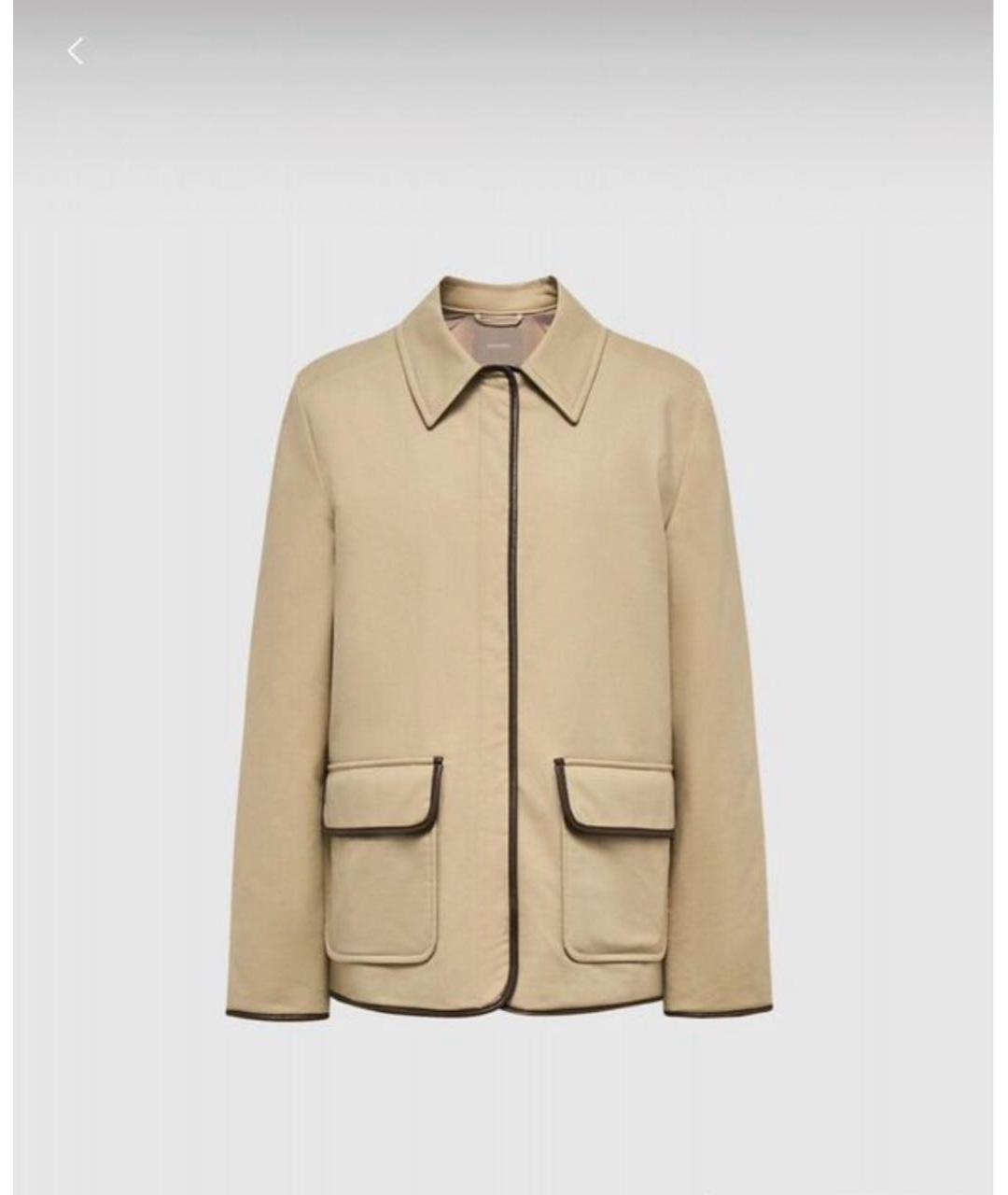 12 STOREEZ Бежевая хлопковая куртка, фото 6