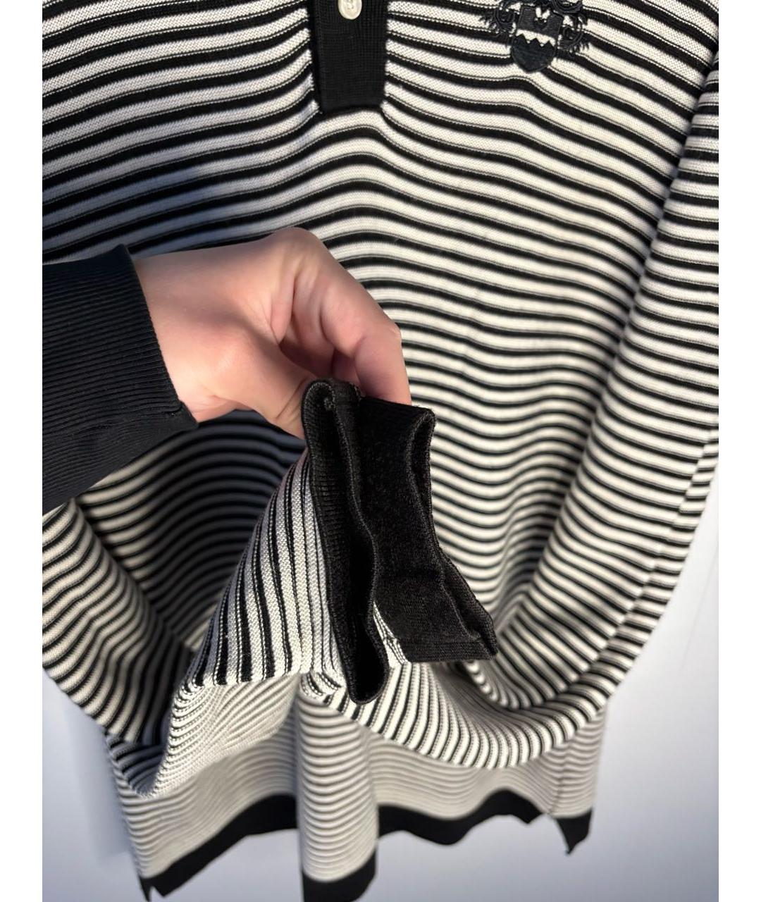 BALLY Черный хлопко-эластановый джемпер / свитер, фото 7