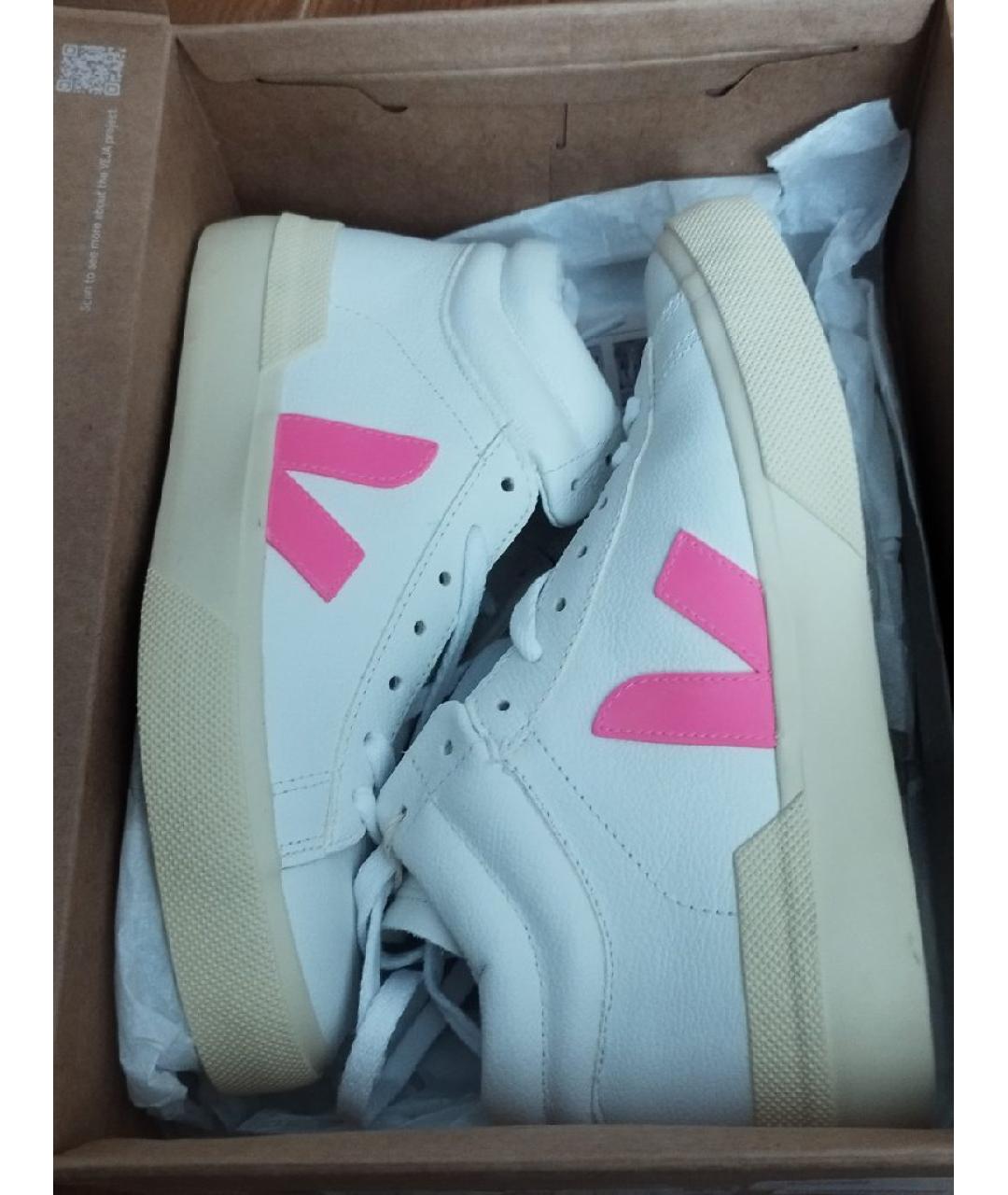 VEJA Белые кожаные кроссовки, фото 5