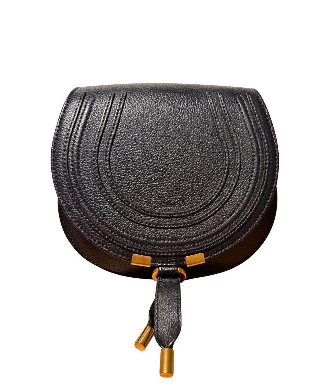 CHLOE Черная кожаная сумка через плечо, фото 1