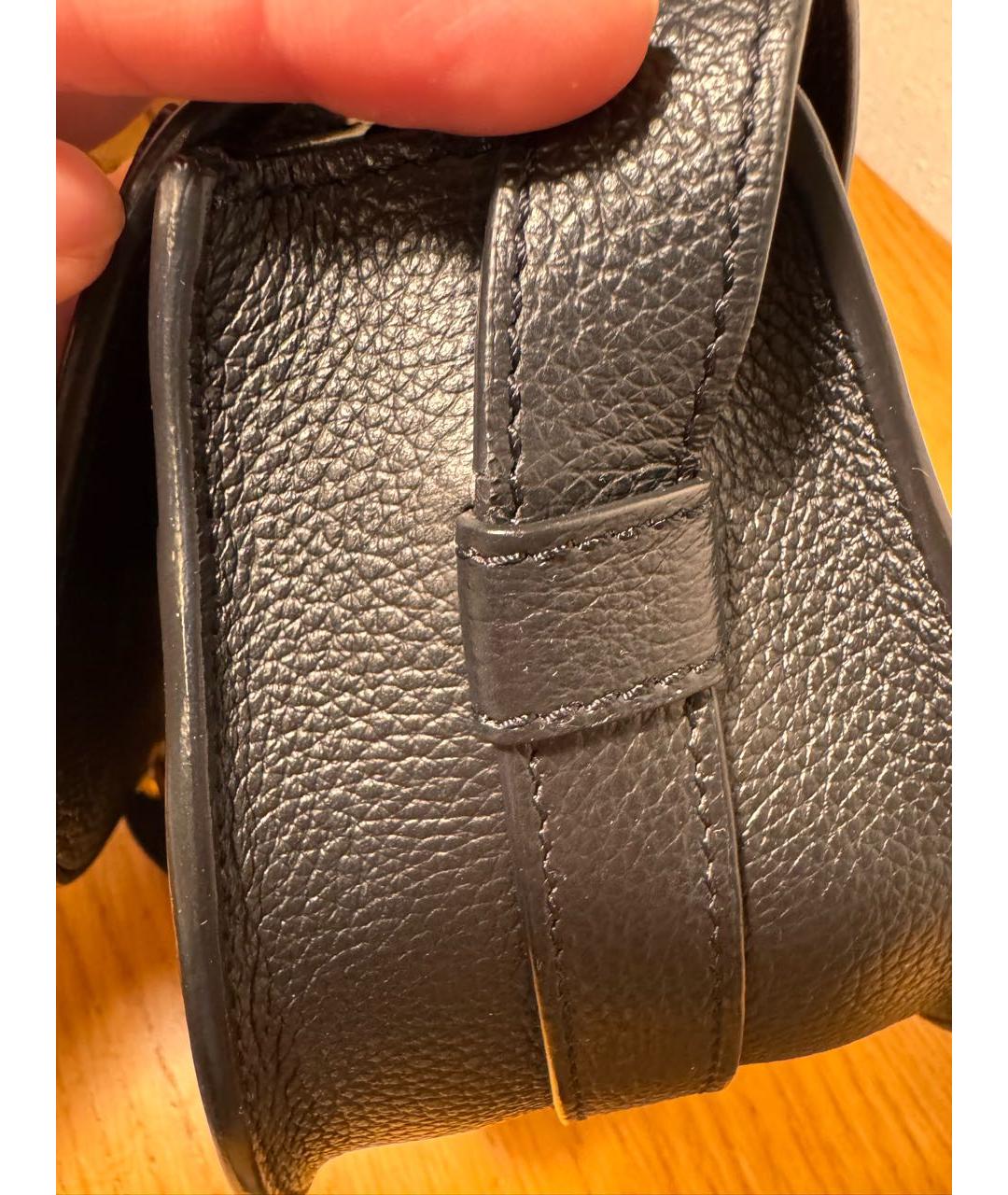 CHLOE Черная кожаная сумка через плечо, фото 4