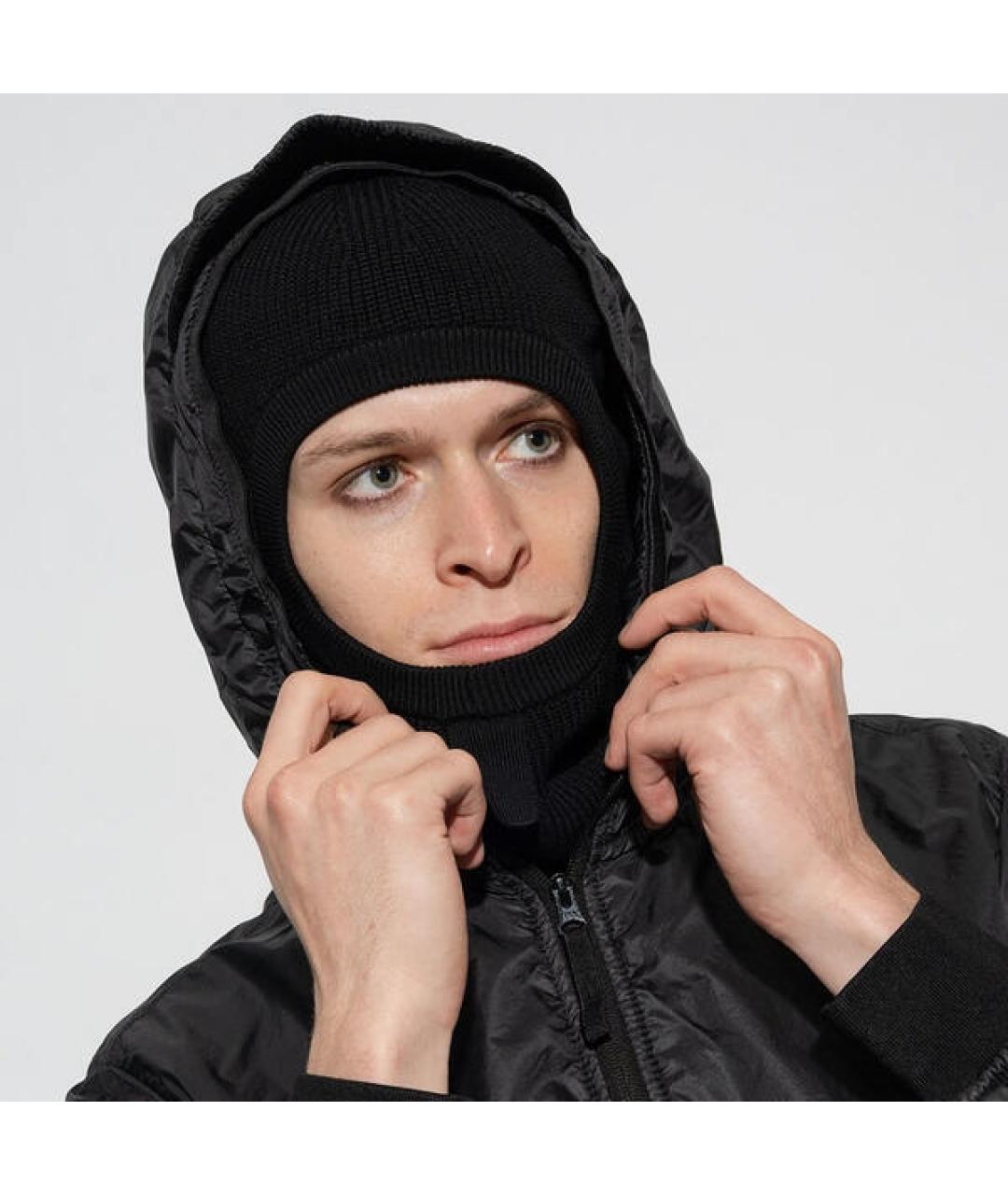 STONE ISLAND Черная шерстяная шапка, фото 5