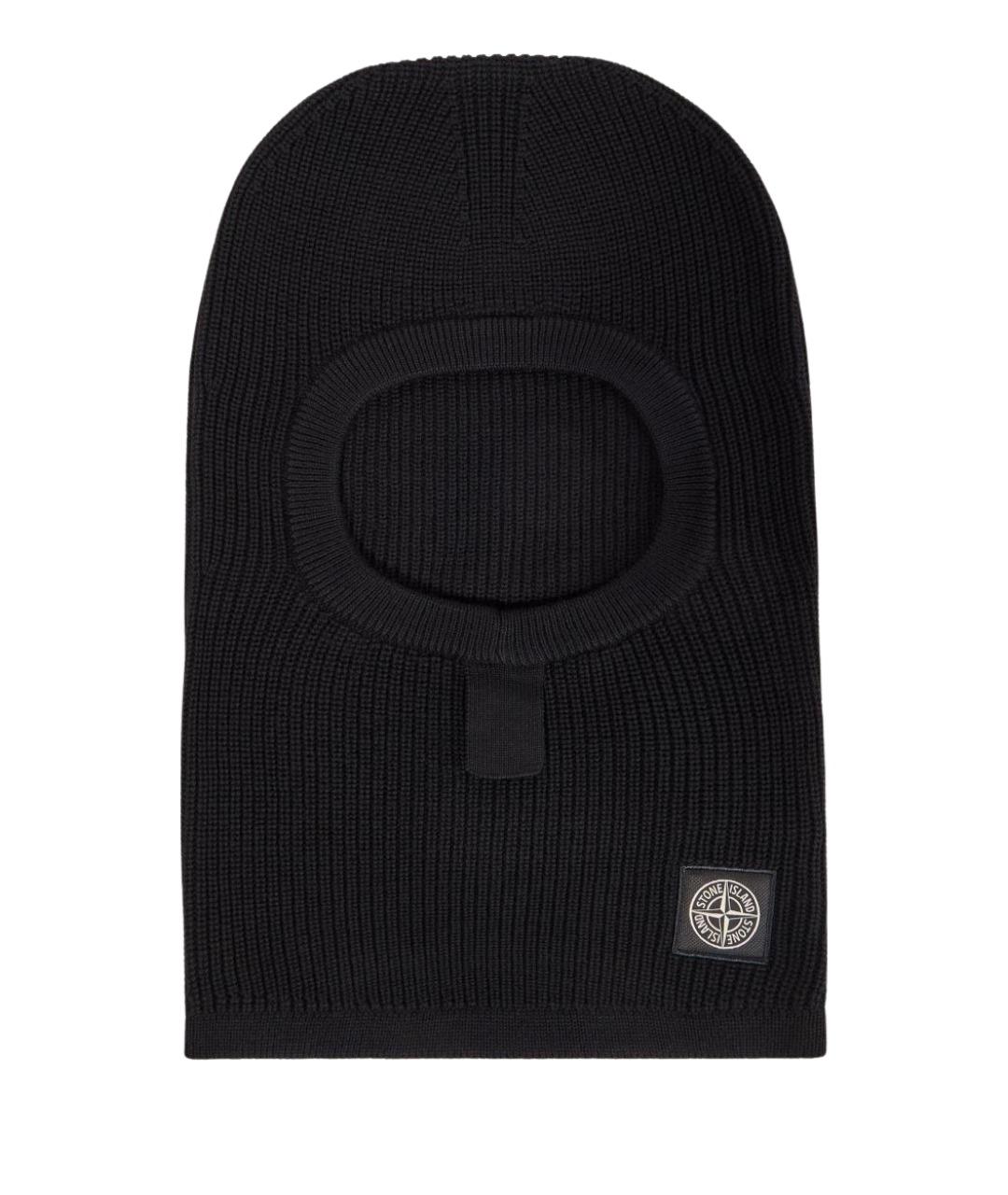 STONE ISLAND Черная шерстяная шапка, фото 1