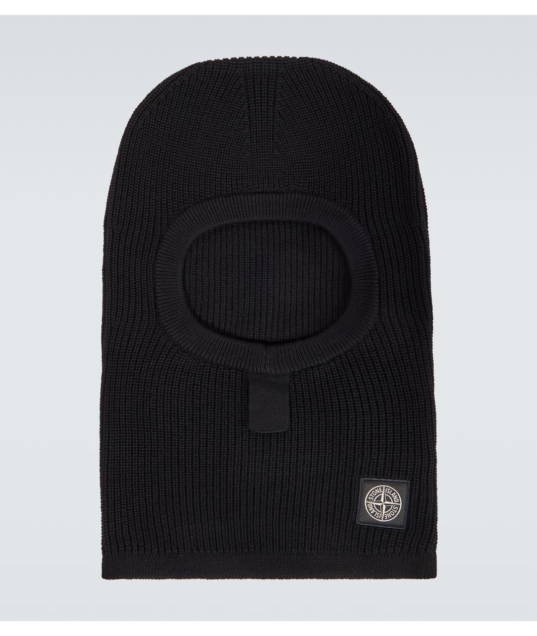 STONE ISLAND Черная шерстяная шапка, фото 10