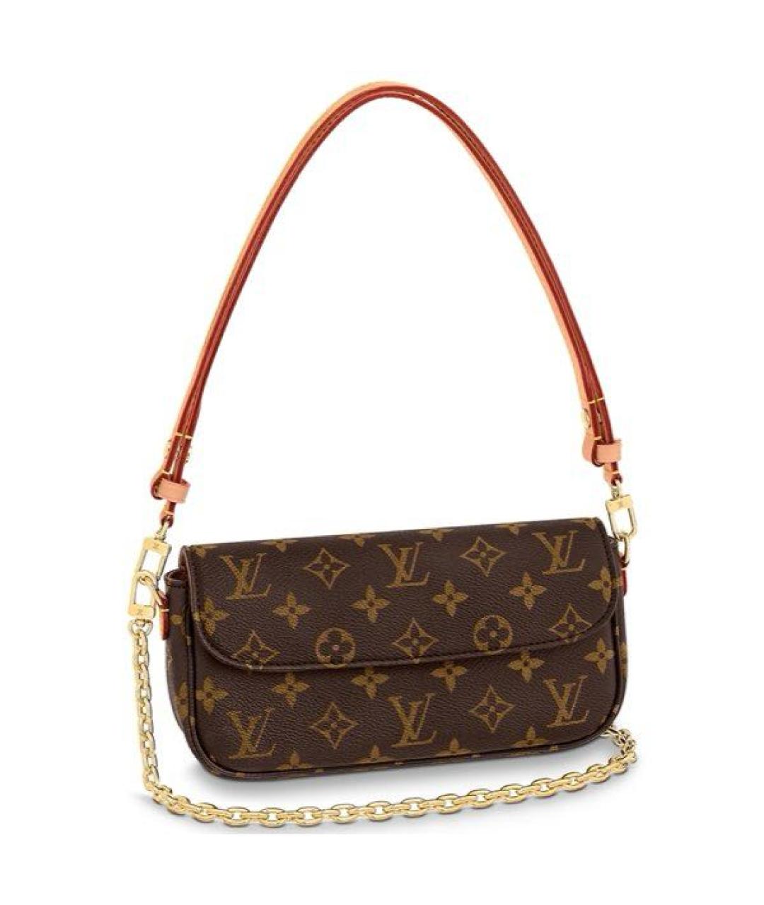 LOUIS VUITTON Коричневая сумка через плечо, фото 9