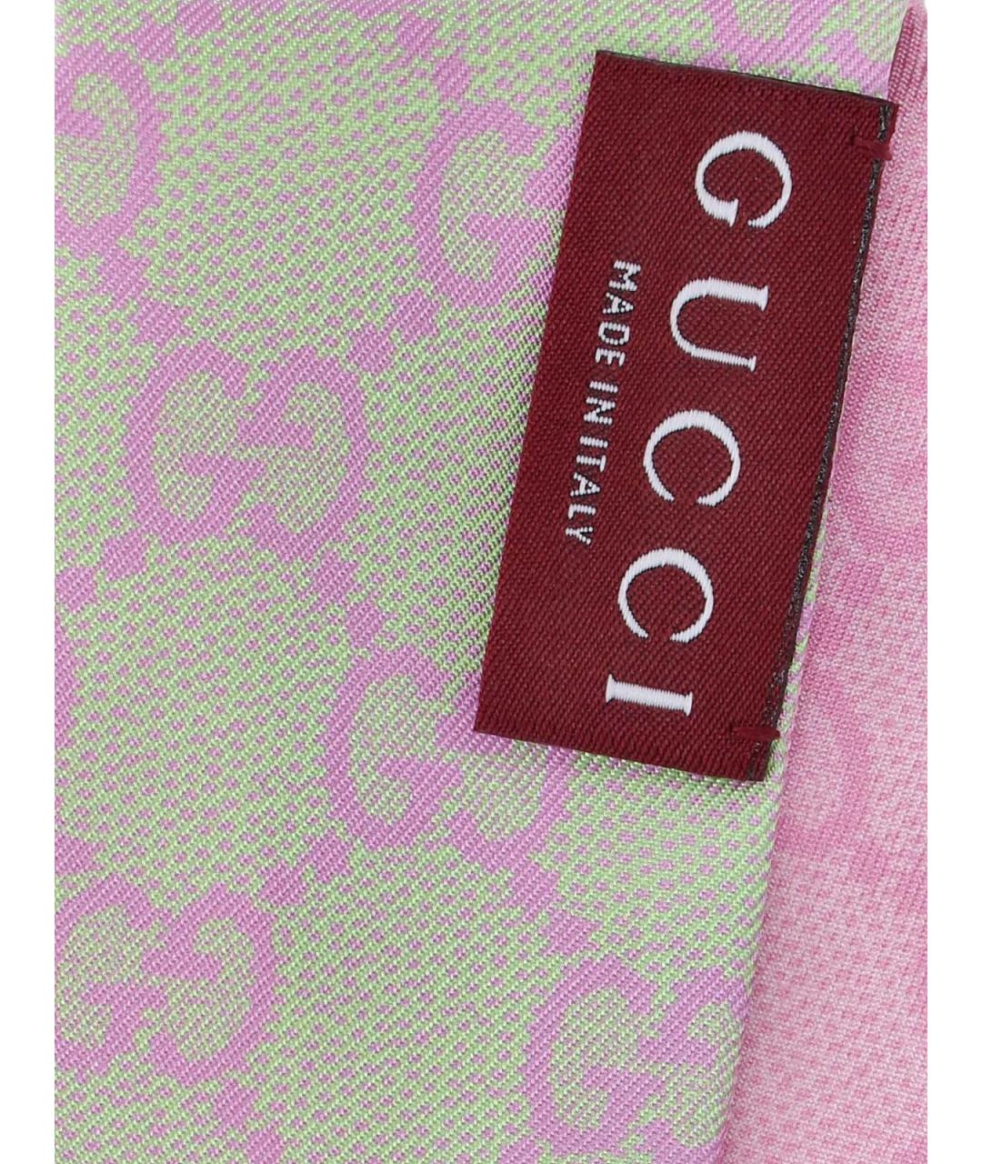 GUCCI Мульти шелковый шарф, фото 2