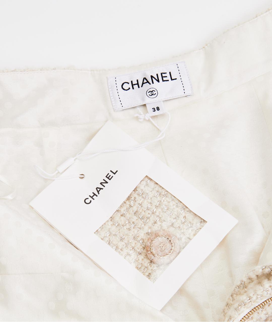 CHANEL Бежевые кашемировые брюки широкие, фото 6