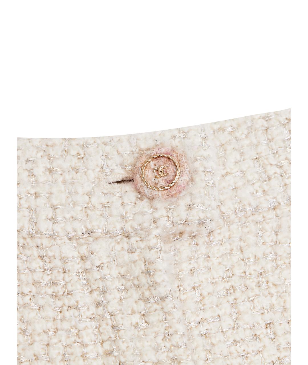 CHANEL Бежевые кашемировые брюки широкие, фото 10