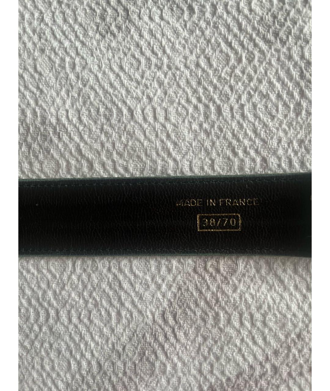 LANVIN Бирюзовый замшевый ремень, фото 3