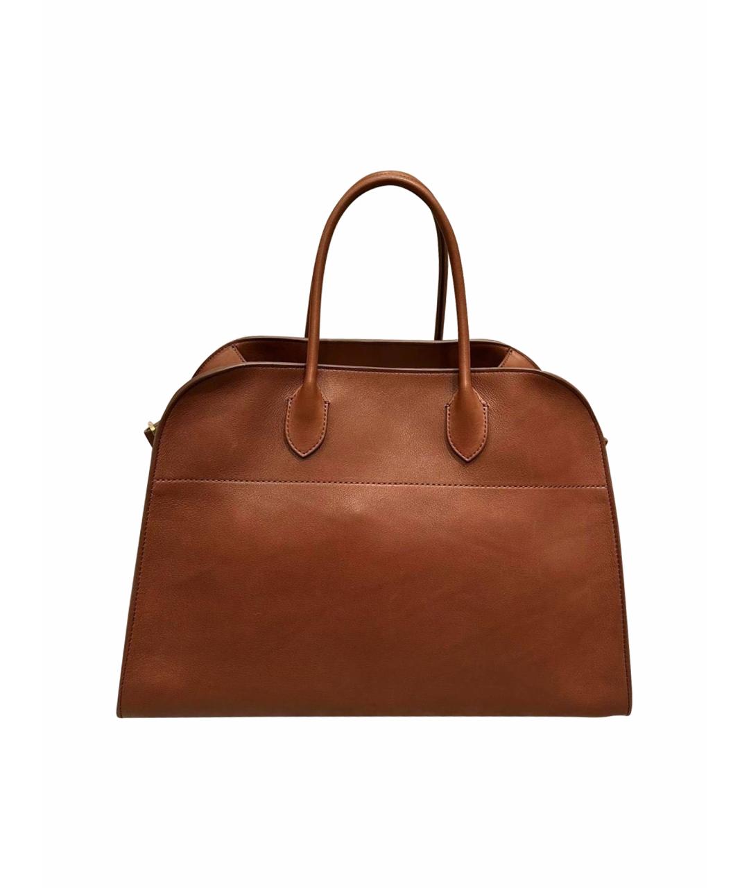 THE ROW Коричневая кожаная сумка с короткими ручками, фото 1