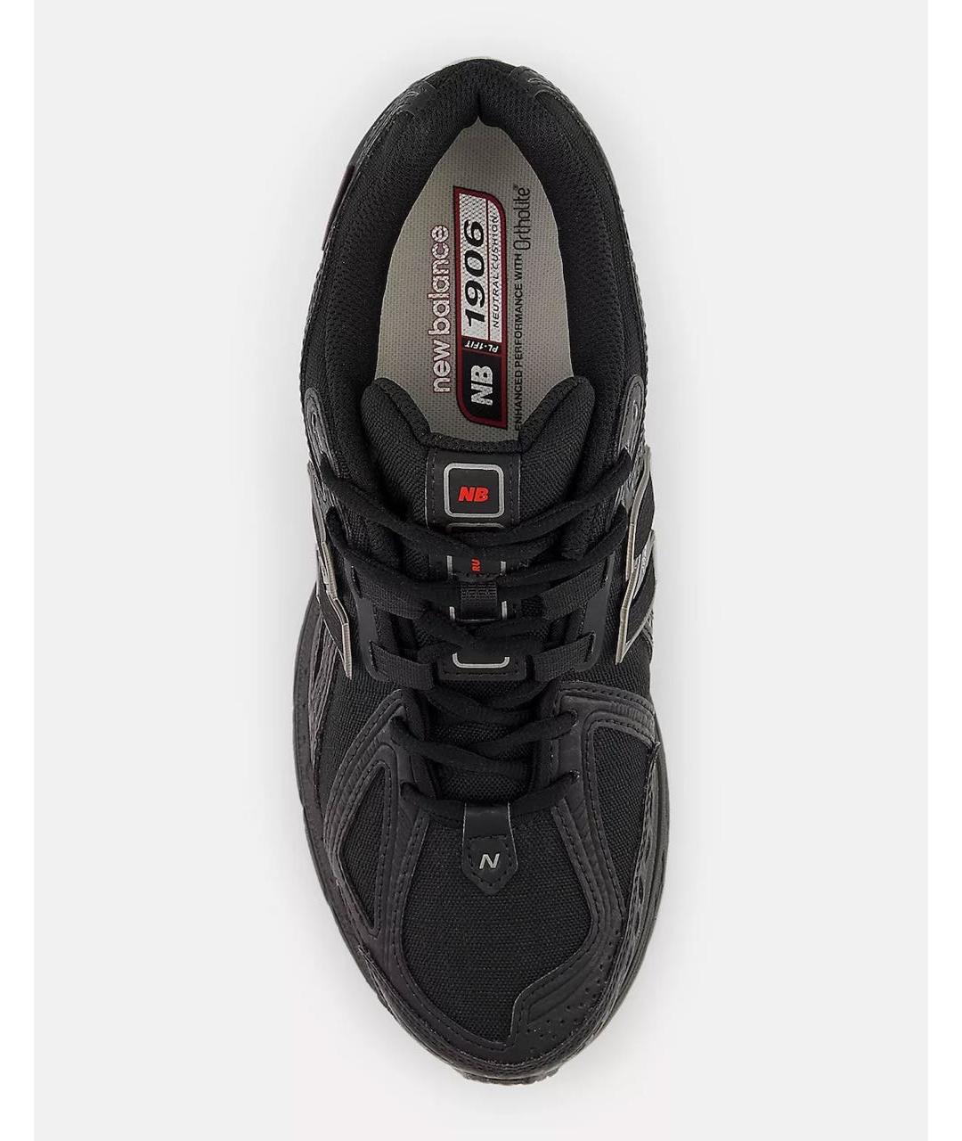 NEW BALANCE Черные текстильные низкие кроссовки / кеды, фото 3