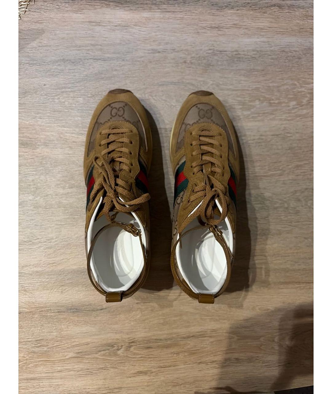 GUCCI Коричневые кроссовки, фото 2