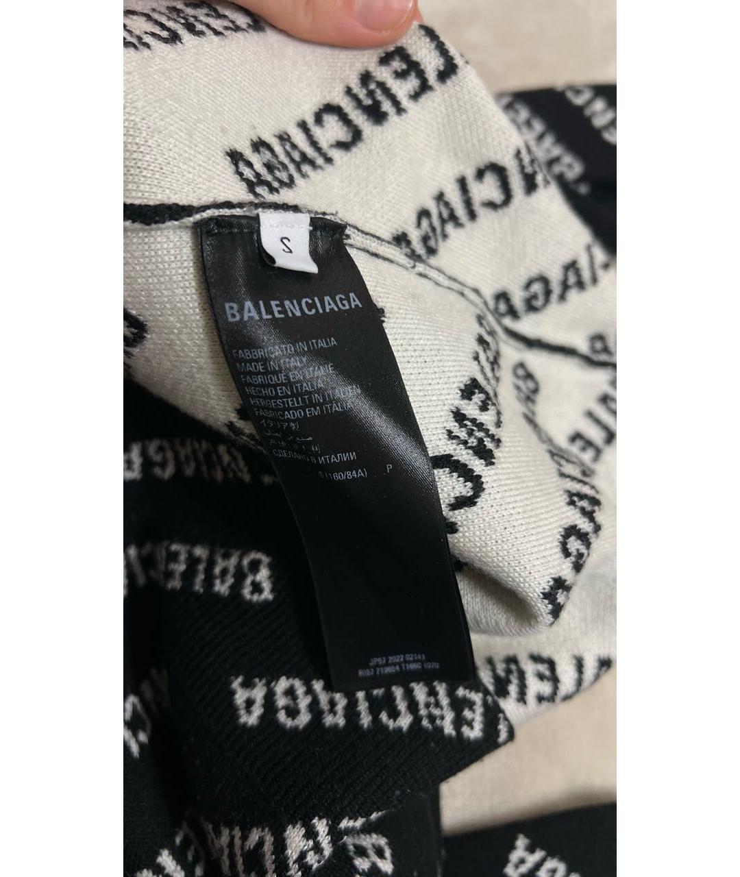BALENCIAGA Черный шерстяной джемпер / свитер, фото 3