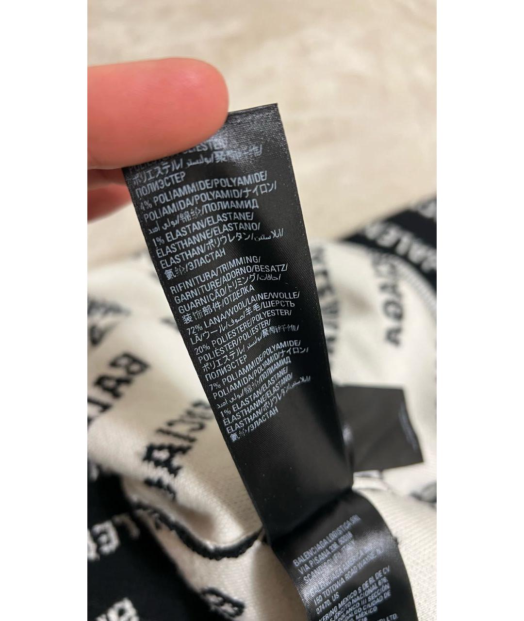 BALENCIAGA Черный шерстяной джемпер / свитер, фото 4