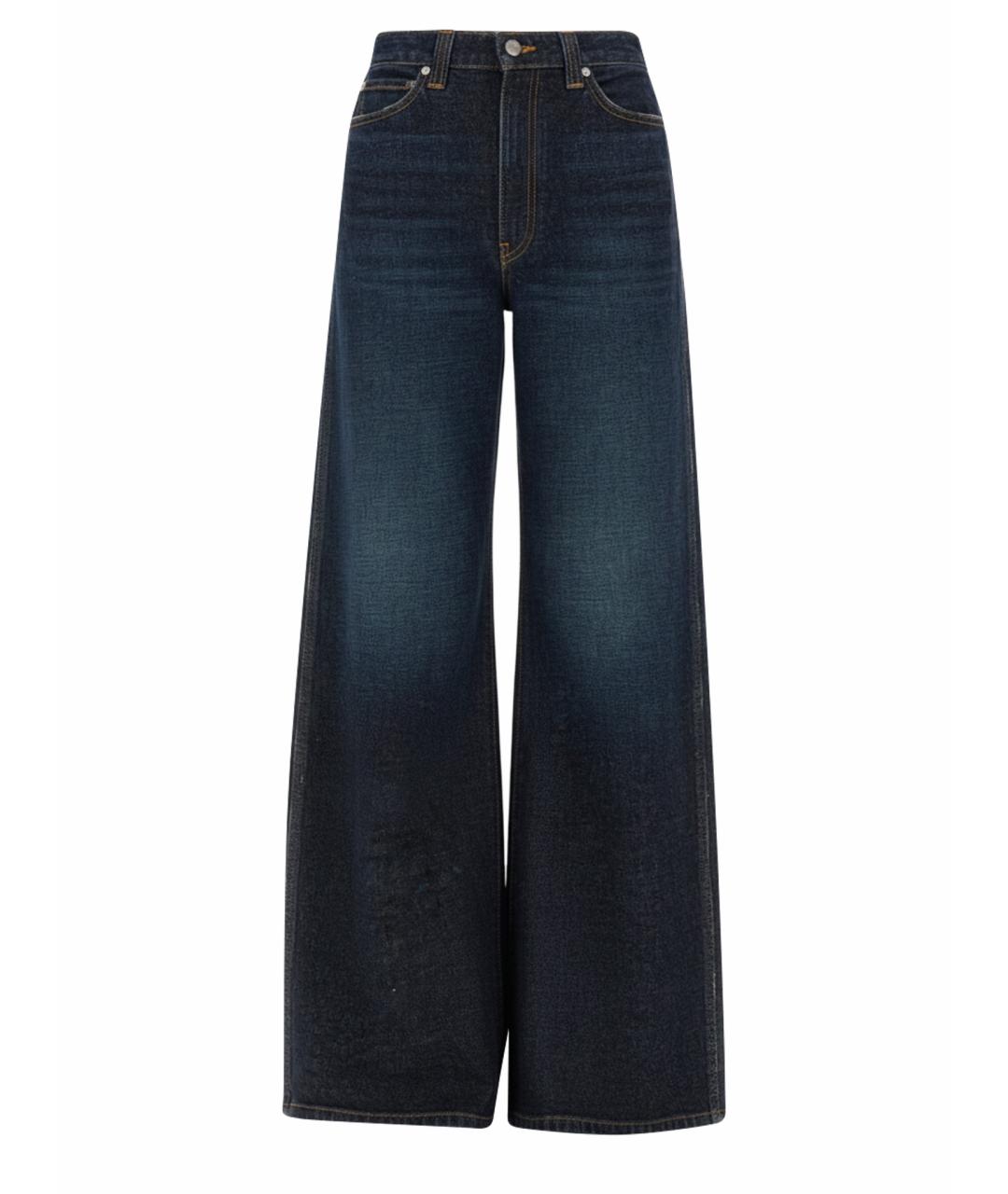 KHAITE Синие хлопковые прямые джинсы, фото 1