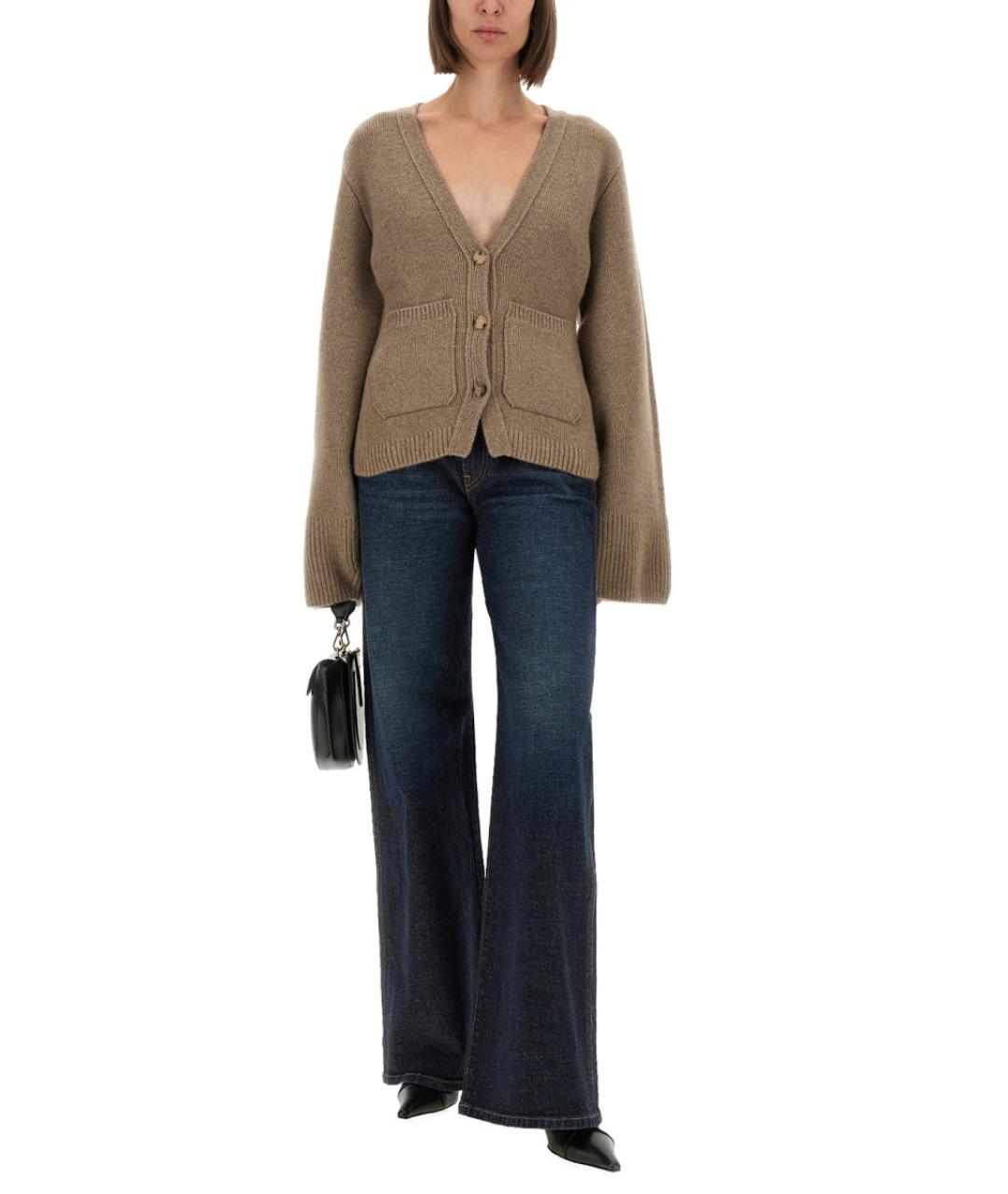 KHAITE Синие хлопковые прямые джинсы, фото 2