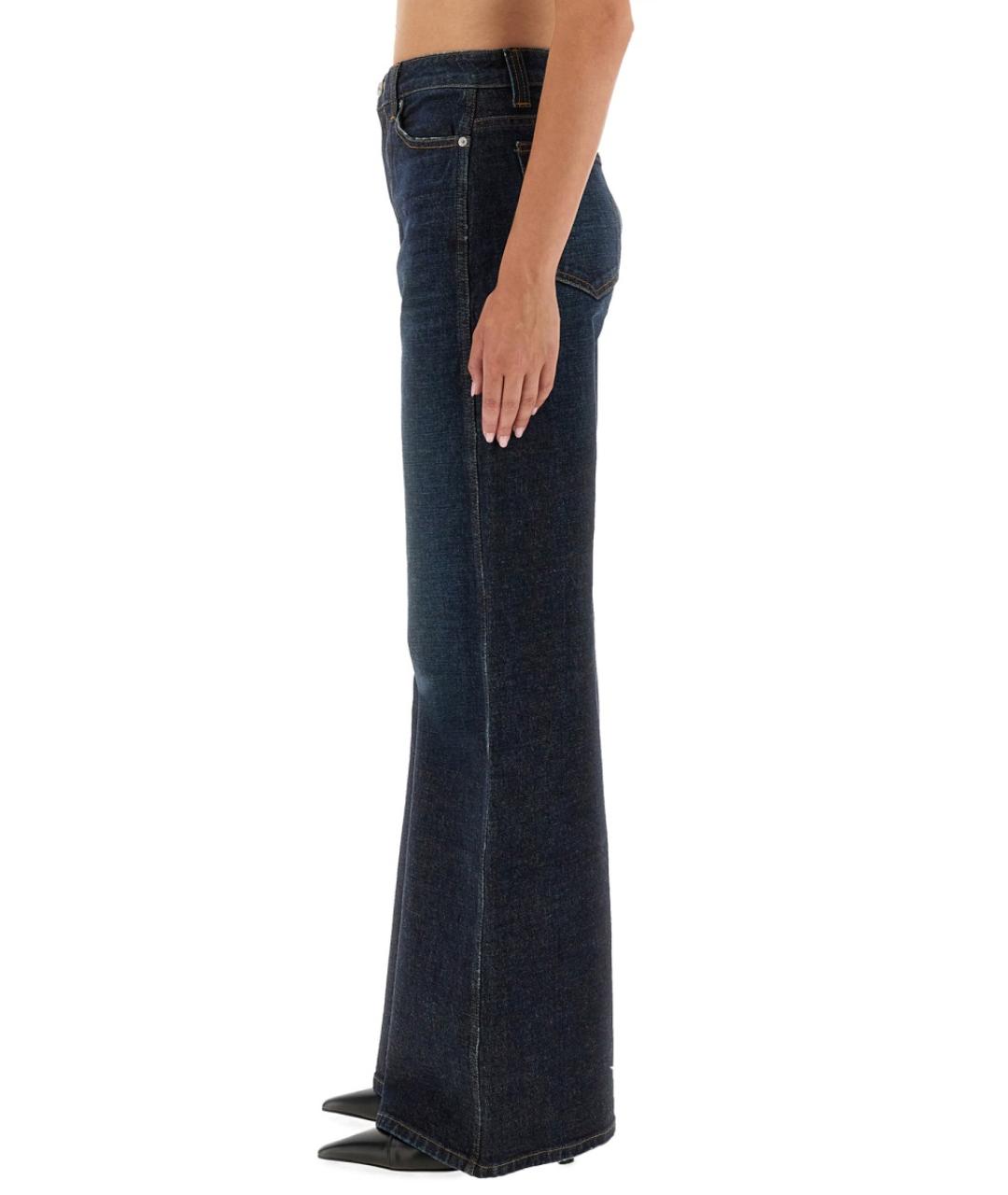 KHAITE Синие хлопковые прямые джинсы, фото 4