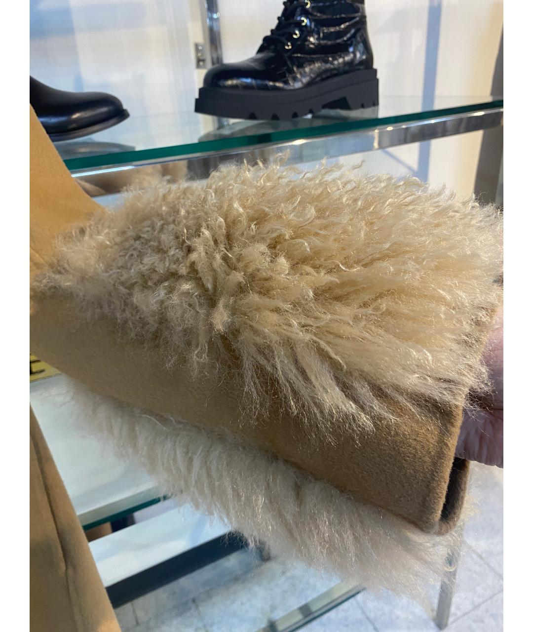 ERMANNO FIRENZE Бежевое шерстяное пальто, фото 3