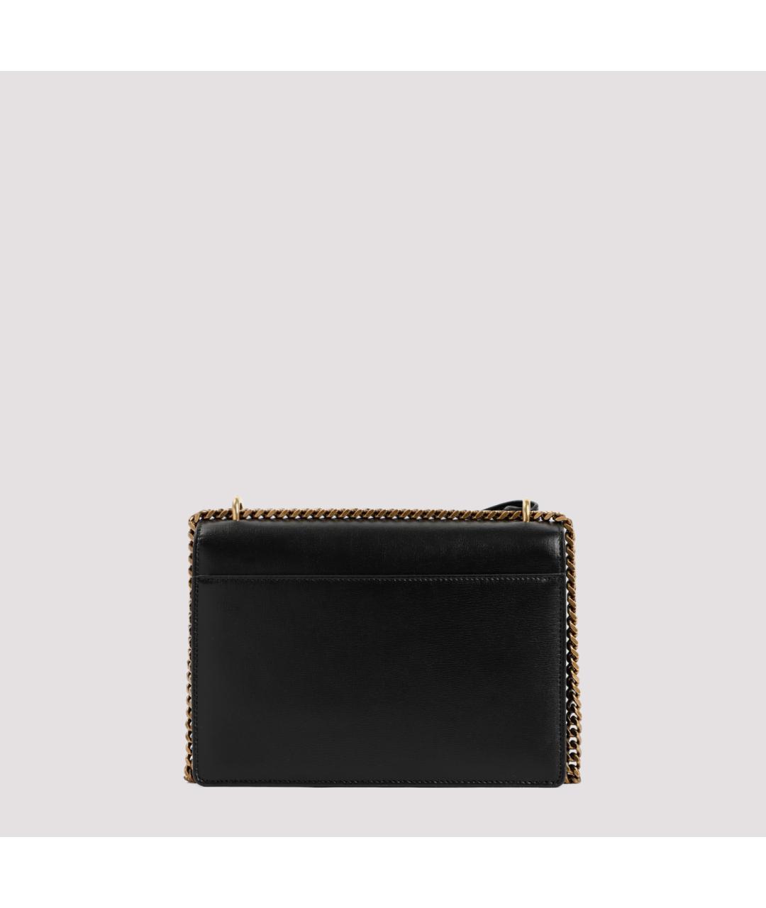 SAINT LAURENT Черная кожаная сумка через плечо, фото 3