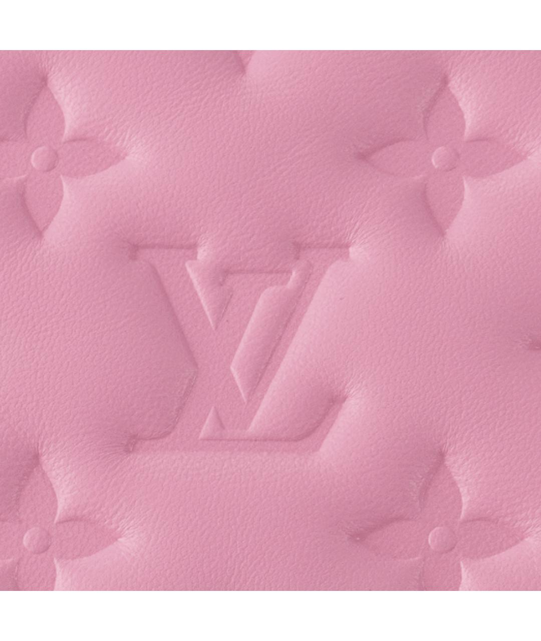 LOUIS VUITTON Розовая кожаная сумка через плечо, фото 6