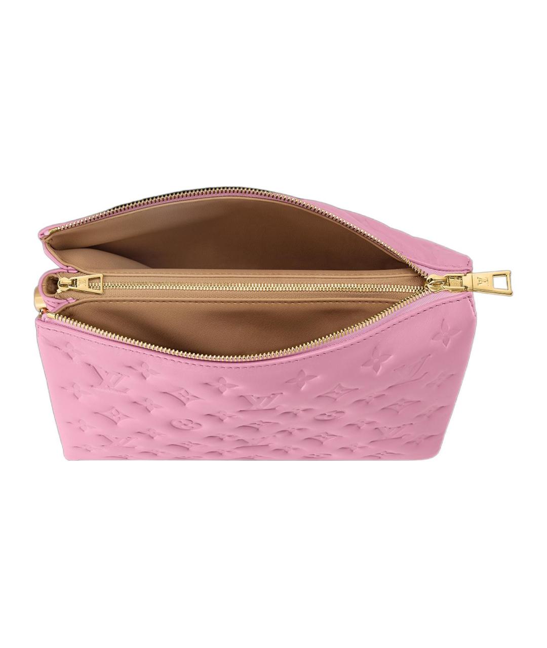 LOUIS VUITTON Розовая кожаная сумка через плечо, фото 3