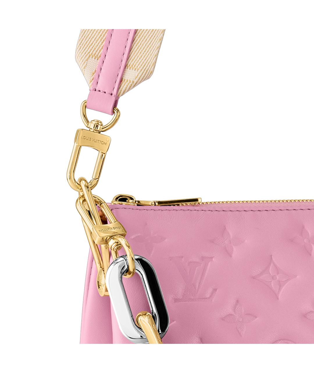 LOUIS VUITTON Розовая кожаная сумка через плечо, фото 5