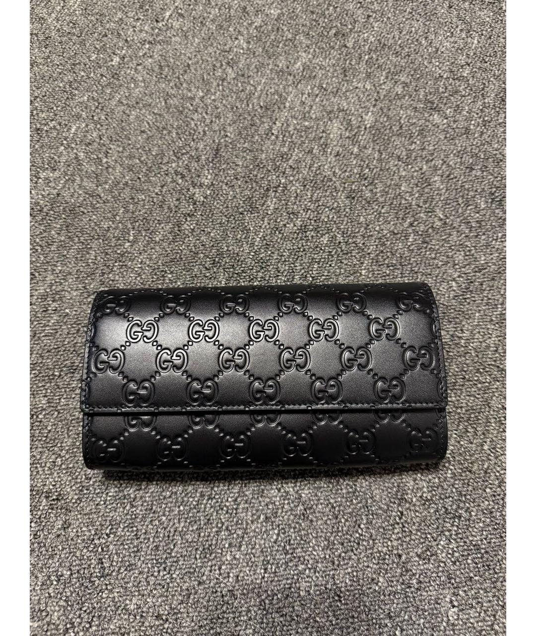 GUCCI Черный кожаный кошелек, фото 8