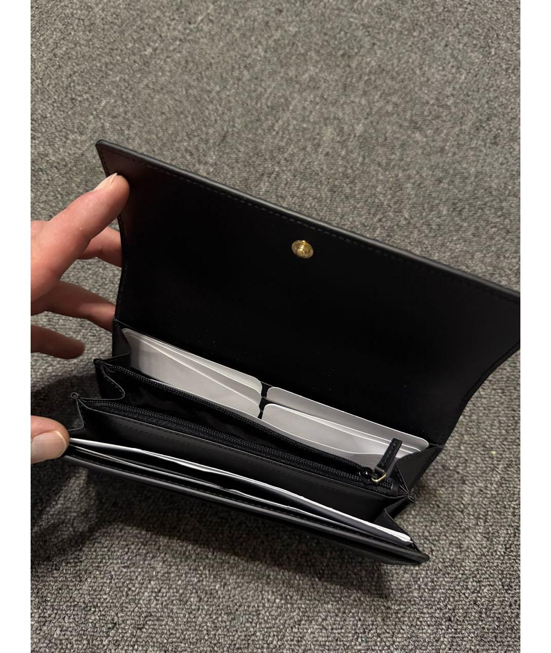 GUCCI Черный кожаный кошелек, фото 4