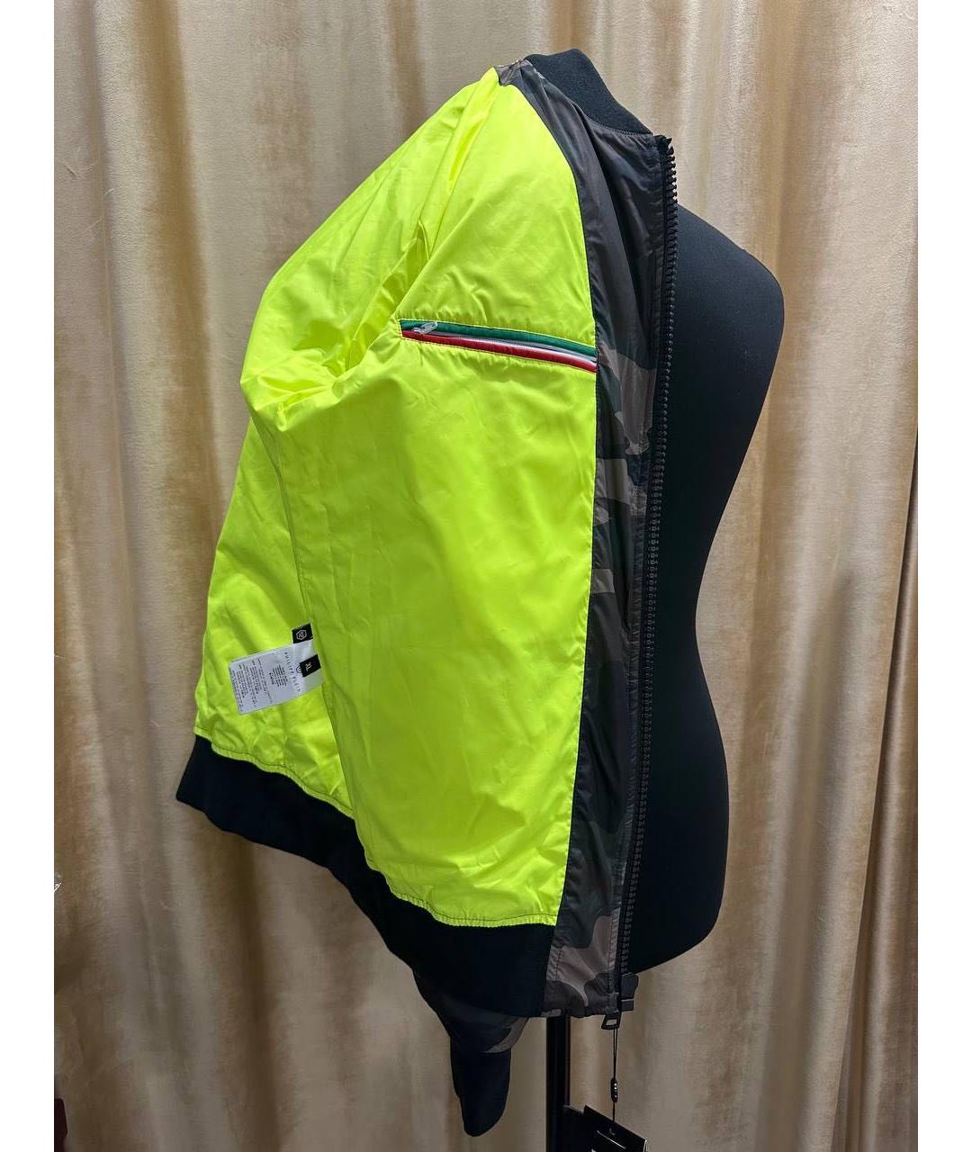 PHILIPP PLEIN Хаки полиэстеровая куртка, фото 7