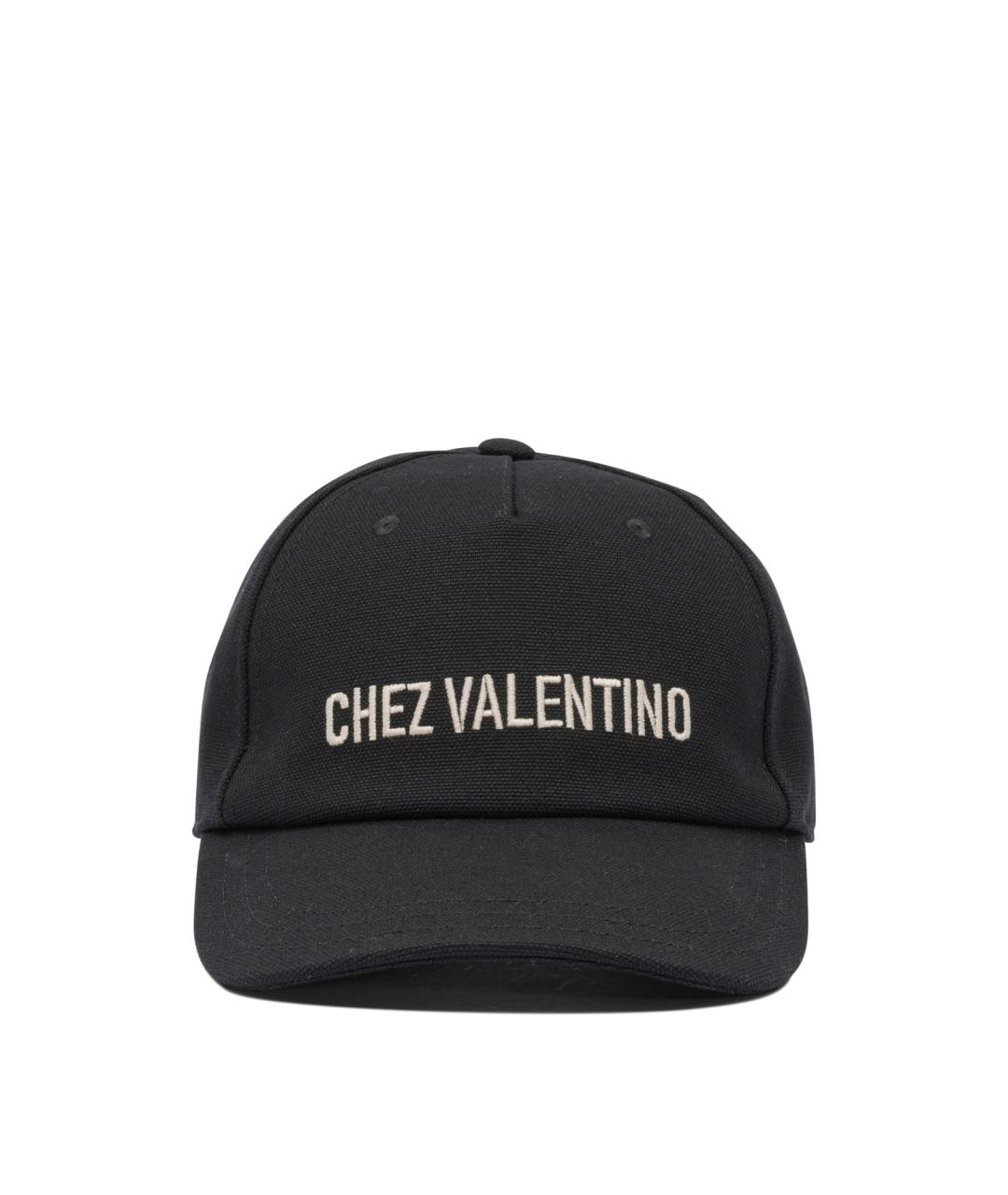 VALENTINO Черная хлопковая кепка/бейсболка, фото 1