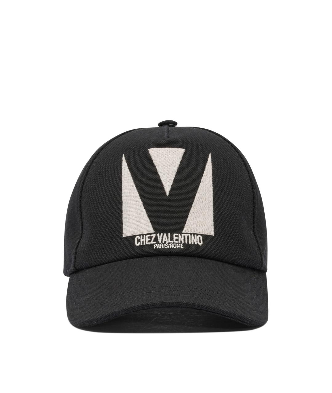 VALENTINO Черная хлопковая кепка/бейсболка, фото 1