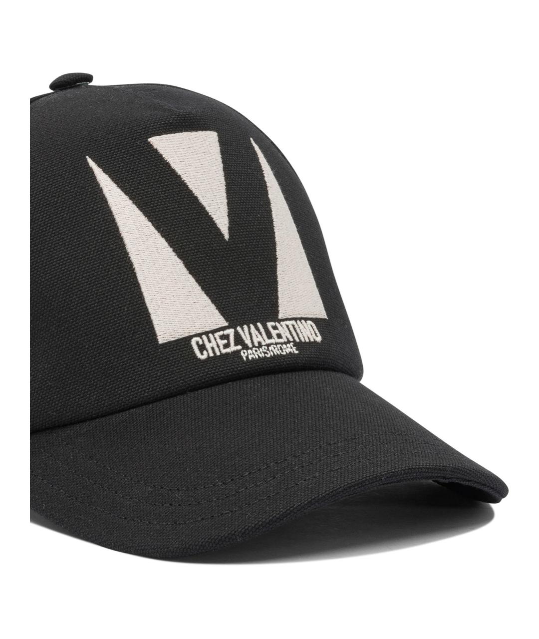 VALENTINO Черная хлопковая кепка/бейсболка, фото 4