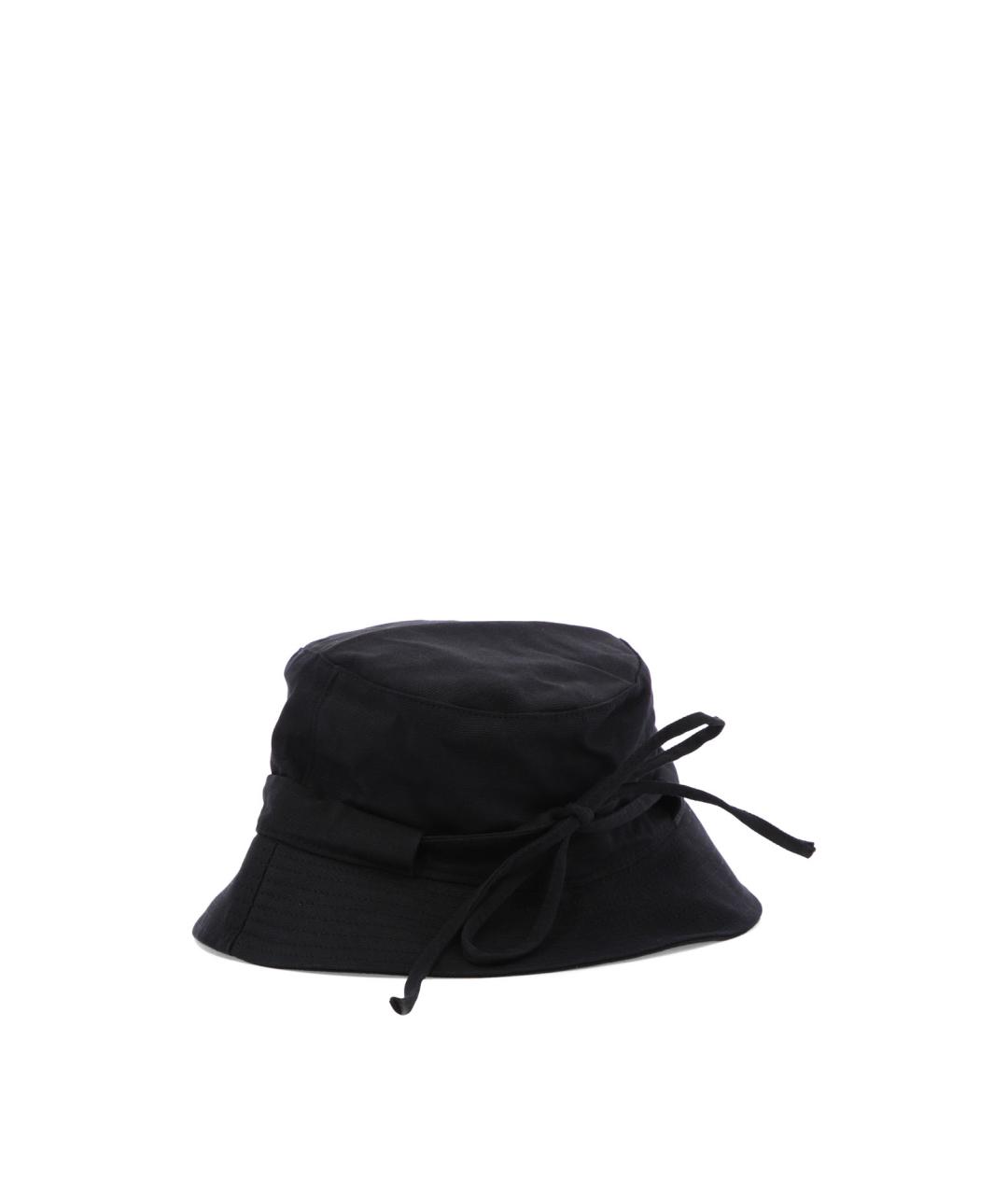 JACQUEMUS Черная хлопковая шапка, фото 3