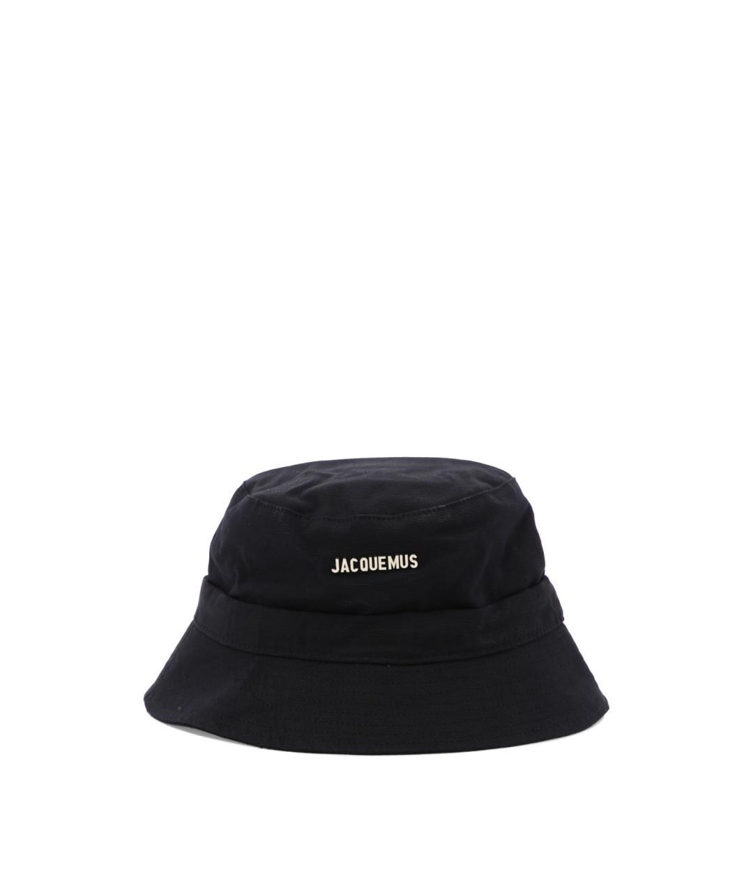 JACQUEMUS Черная хлопковая шапка, фото 1