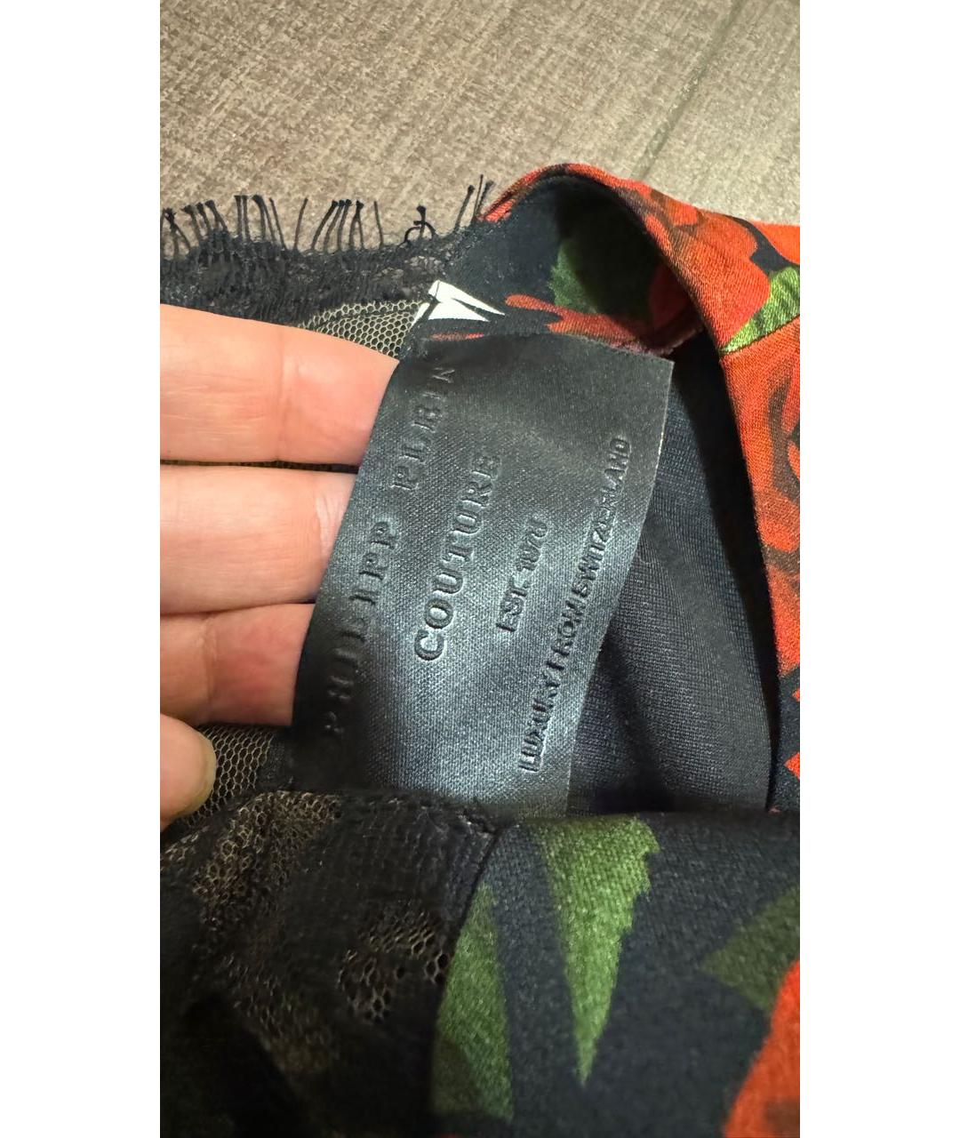 PHILIPP PLEIN Красное вискозное коктейльное платье, фото 5