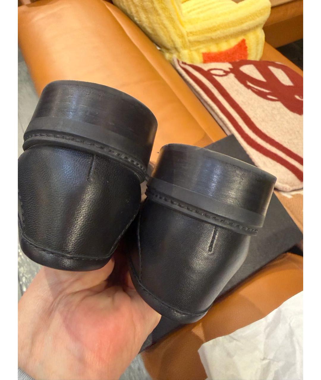 CHANEL Черные кожаные лоферы, фото 5